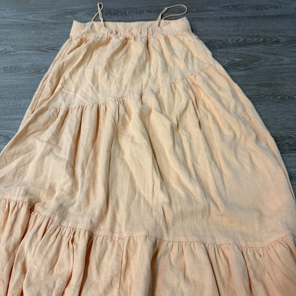 ABERCROMBIE &‎ FITCH Assymestrical Maxi Dress Small Orange Casual Bohemian